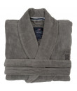 Lexington Bademantel Hotel Velour Robe grau
