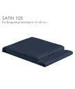 Christian Fischbacher Spannbettlaken SATIN 105/ Col.861 navy Matratzenhöhe 31-40 cm