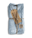 Lovely Linen Servietten Misty hellblau (42 x 42 cm) 4-er Set