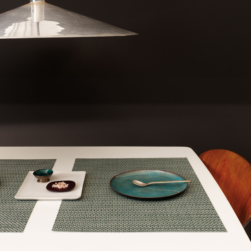 Chilewich Tischset Basketweave rechteckig grüngrau 048 (36x48 cm)