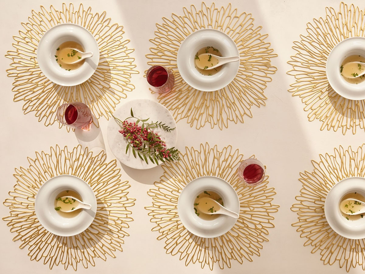 Chilewich Tischset Bloom gold 001 (36x48 cm)