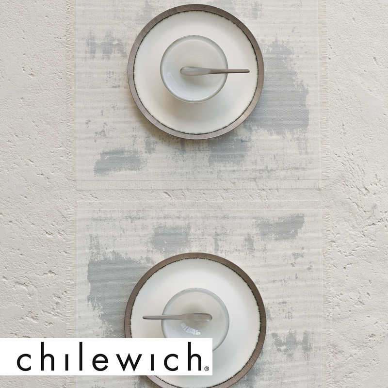Chilewich Tischset Imprint antique silver