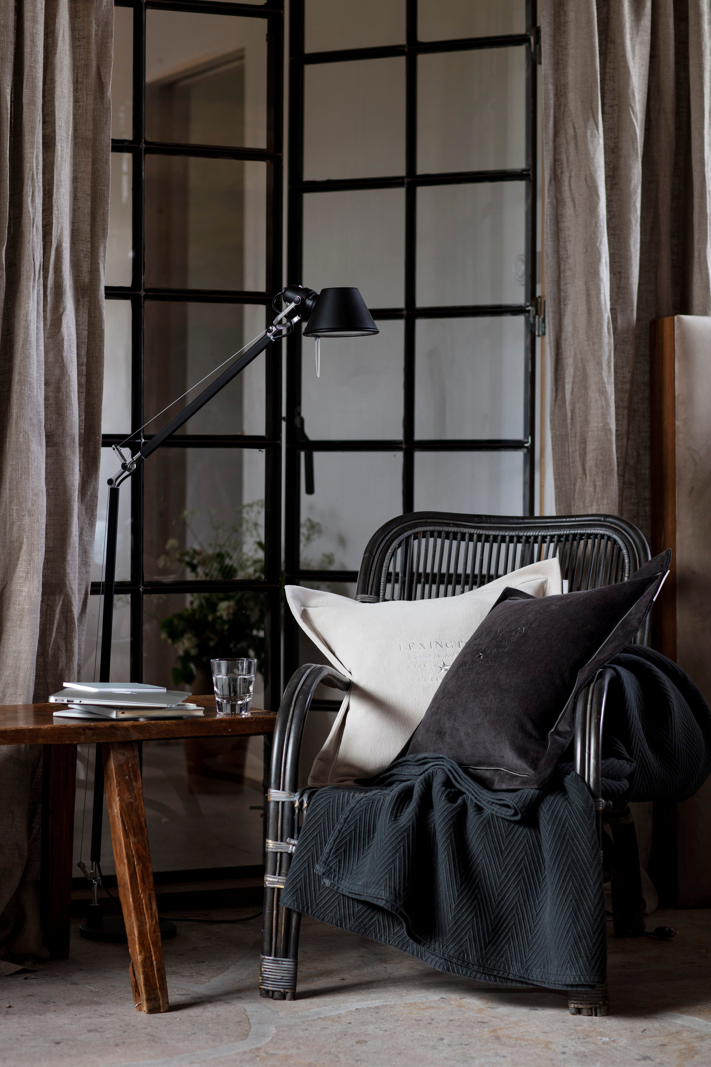 Lexington Fischgrätenmuster - Tagesdecke Hotel Herringbone Bedspread grau