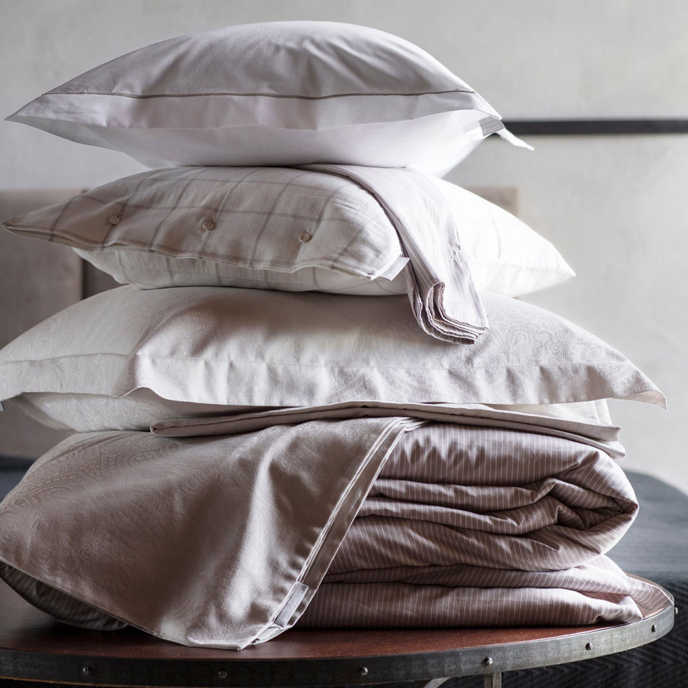 Lexington Bettwäsche Hotel Tencel Stripe beige/weiß