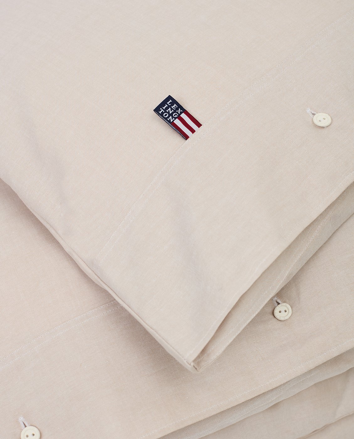 Lexington Bettwäsche Pin Point Oxford Beige – Bild 2
