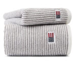 Lexington Handtuchserie Original Striped Grau/Weiß