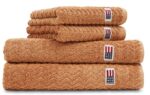 Lexington Badetuch Structured caramel, 100x150