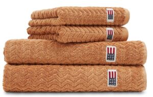 Lexington Badetuch Structured caramel, 100x150