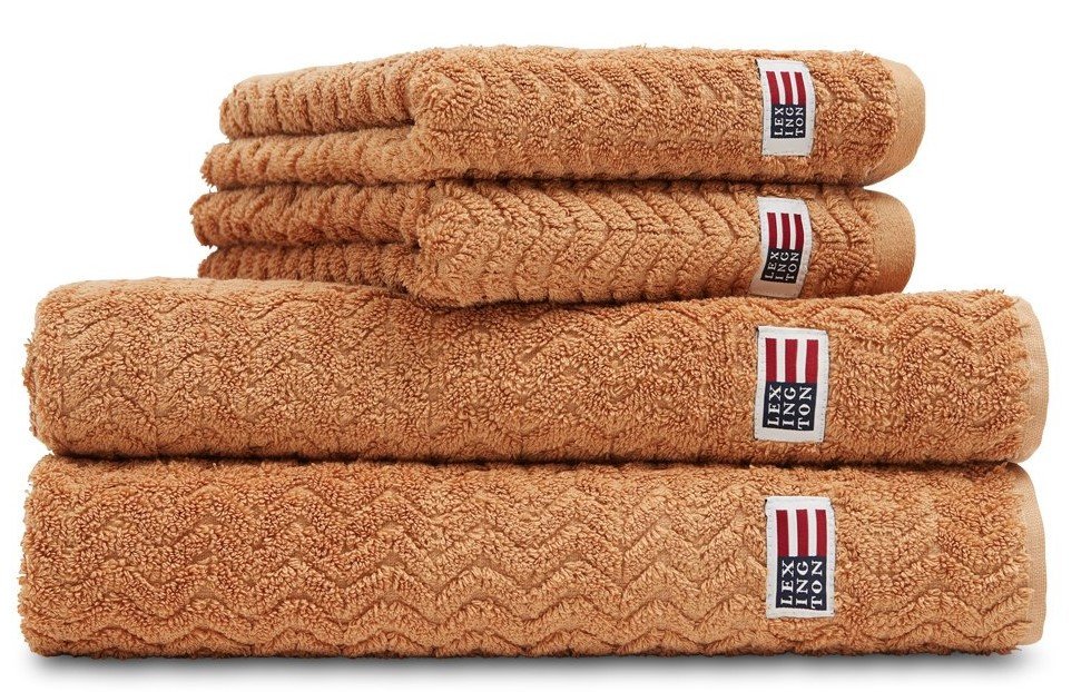 Lexington Badetuch Structured caramel, 100x150
