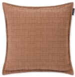 Lexington Dekokissenbezug Basket Structured Cotton Midbrown 50 x 50 cm