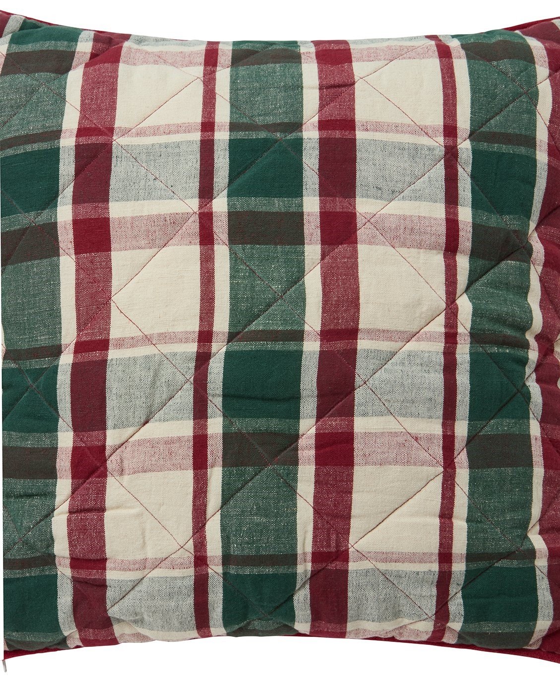 Lexington Dekokissenbezug Quilted Checked Linen/Cotton 50 x 50 cm – Bild 3