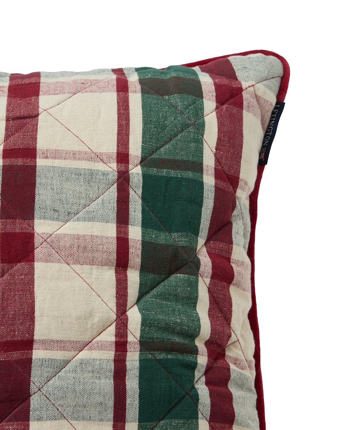 Lexington Dekokissenbezug Quilted Checked Linen/Cotton 50 x 50 cm – Bild 4