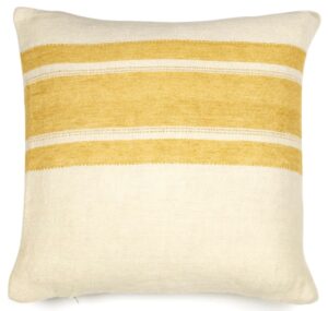 Libeco The Belgian Pillow Mustard stripe 50 x 50 cm