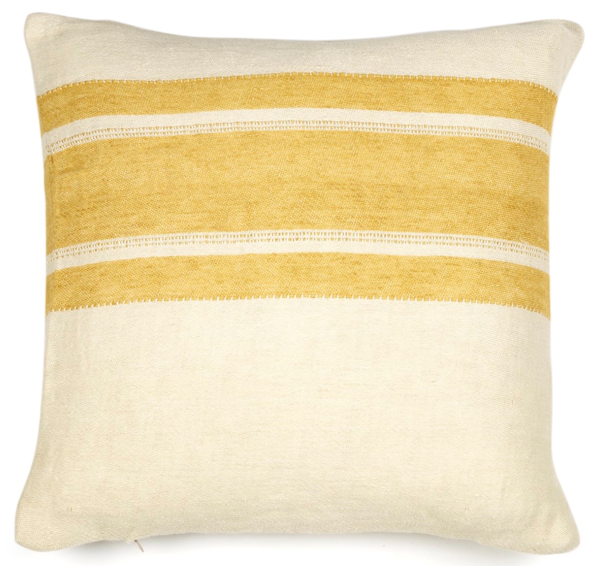 Libeco The Belgian Pillow Mustard stripe 50 x 50 cm