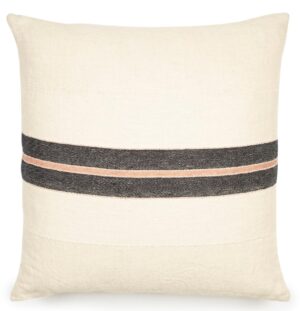 Libeco Dekokissenbezug Patagonian Black Stripe 63 x 63 cm