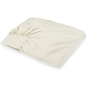 Libeco Leinen Spannbettlaken Madison White Sand