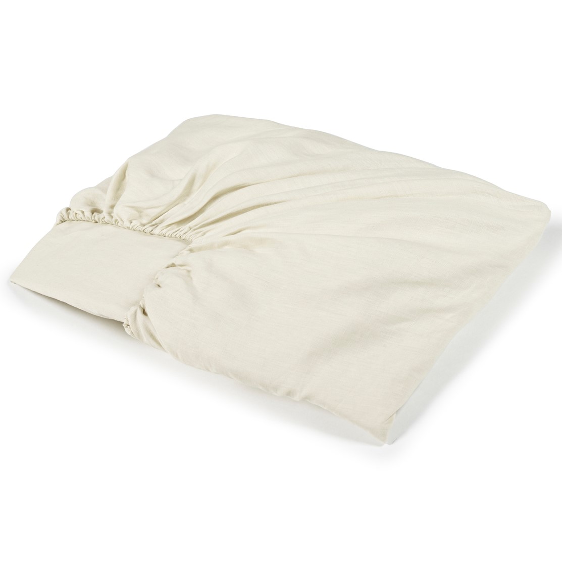 Libeco Leinen Spannbettlaken Madison White Sand