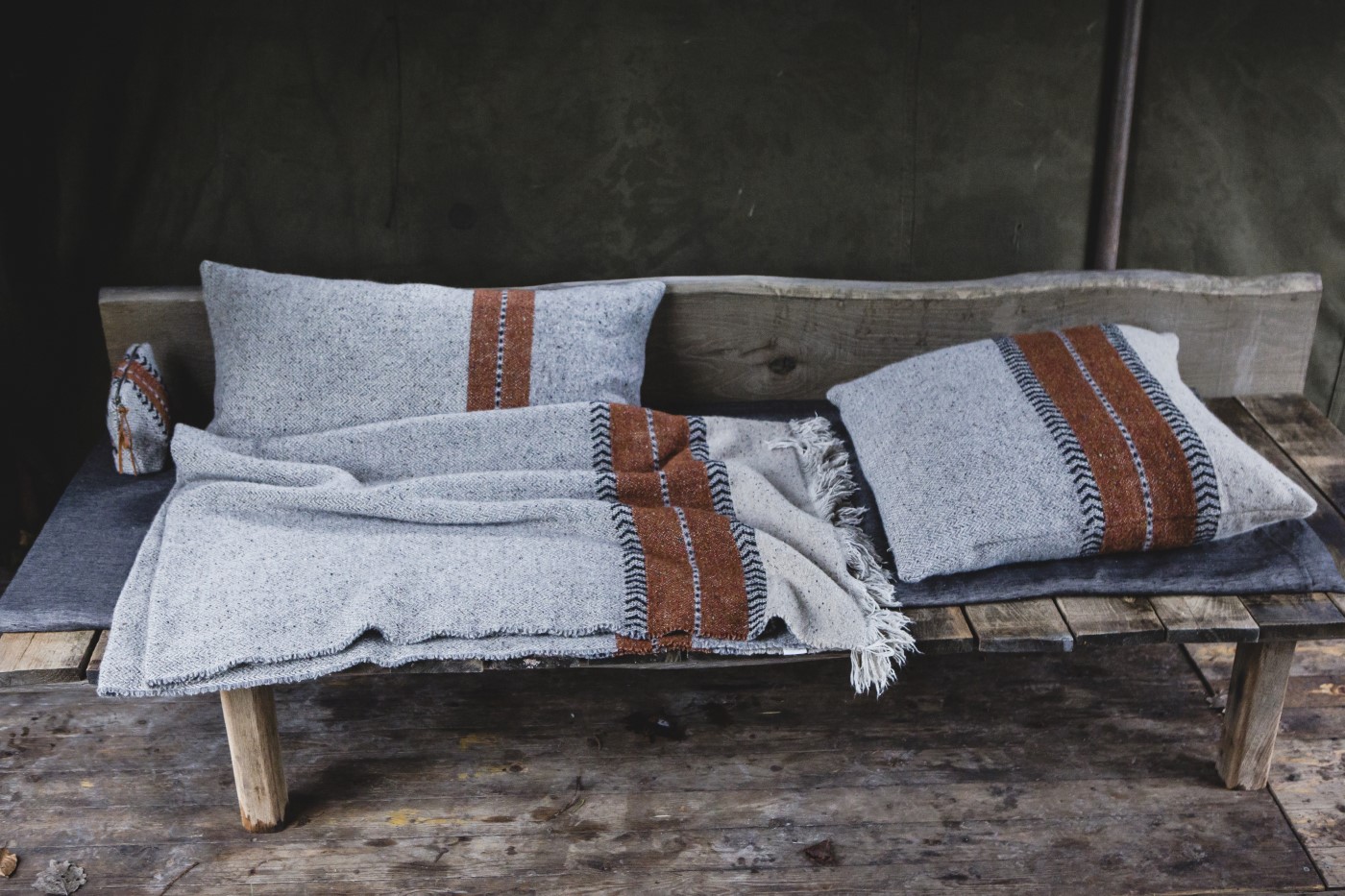 Libeco Dekokissenbezug Montana Grey 63 x 63cm – Bild 4