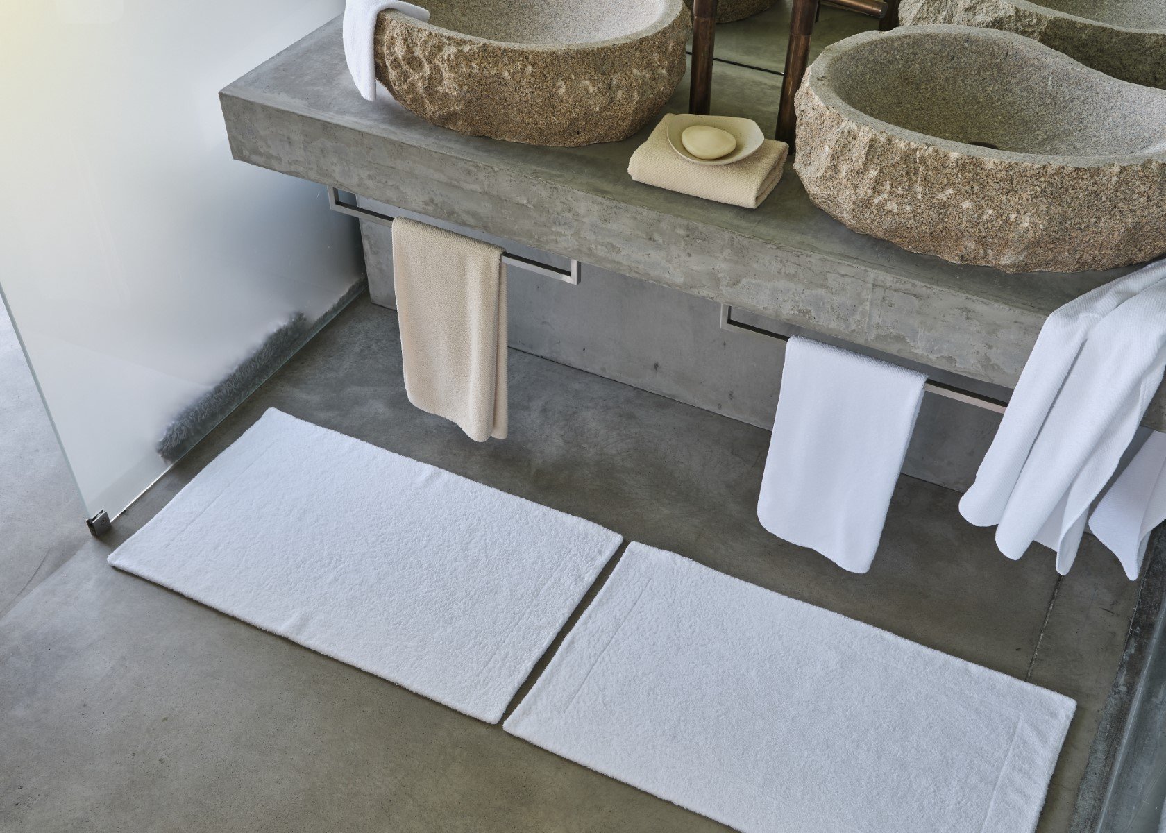 Abyss & Habidecor Duschvorleger Double White (100) – Bild 5