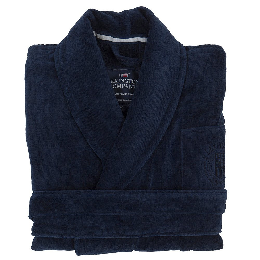 Lexington Bademantel Hotel Velour Blau