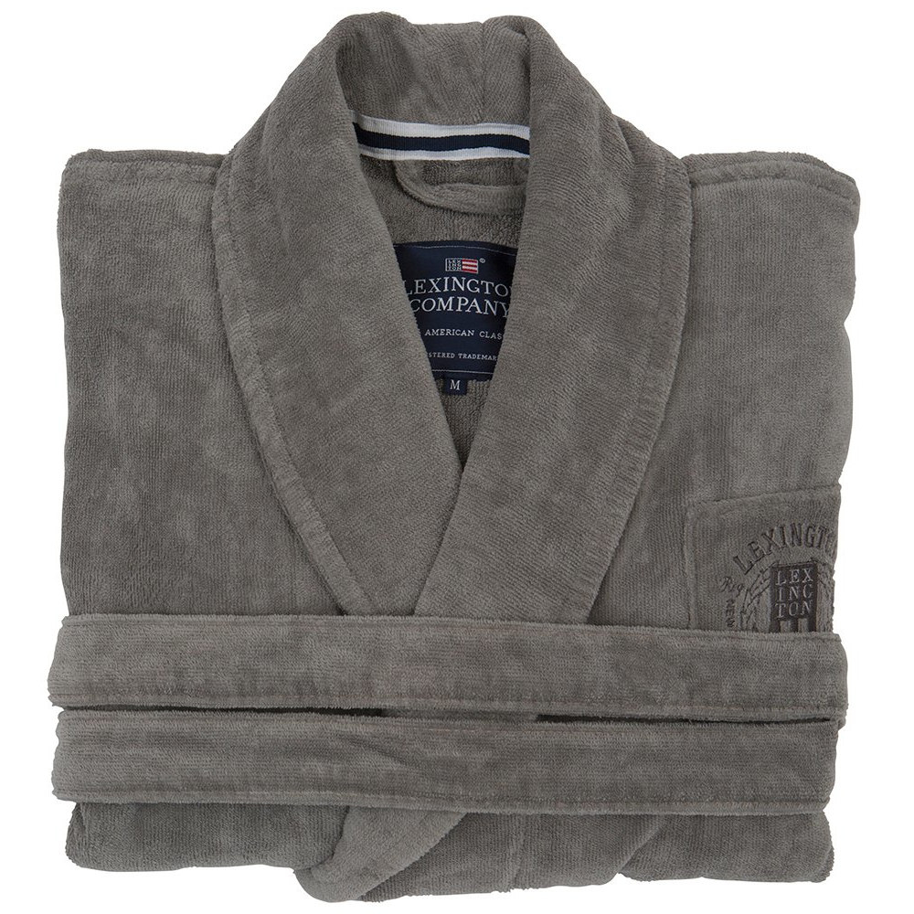 Lexington Bademantel Hotel Velour Grau