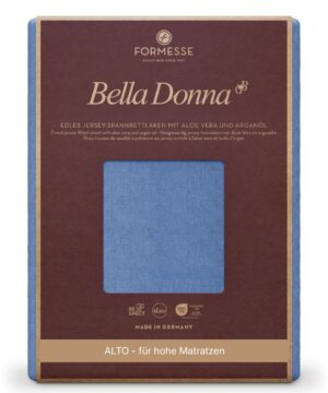 Formesse Spannbettlaken Bella Donna Jersey Alto Meeresblau (0208)