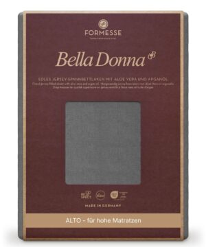 Formesse Spannbettlaken Bella Donna Jersey Alto Hellanthrazit (0215)