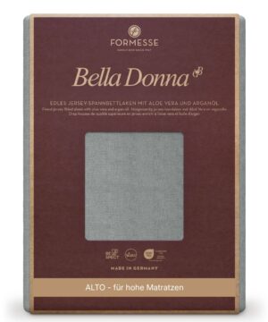 Formesse Spannbettlaken Bella Donna Jersey Alto Zement (0219)
