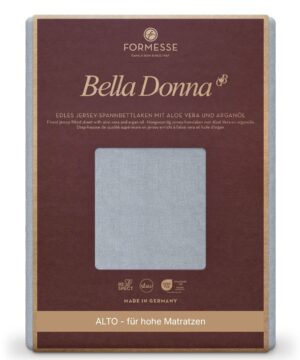Formesse Spannbettlaken Bella Donna Jersey Alto Hellgrau (0703)