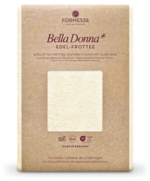 Formesse Spannbettlaken Bella Donna Edel-Frottee natur