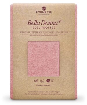 Formesse Spannbettlaken Bella Donna Edel-Frottee altrosé