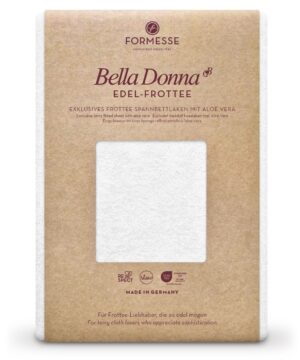Formesse Spannbettlaken Bella Donna Edel-Frottee weiß