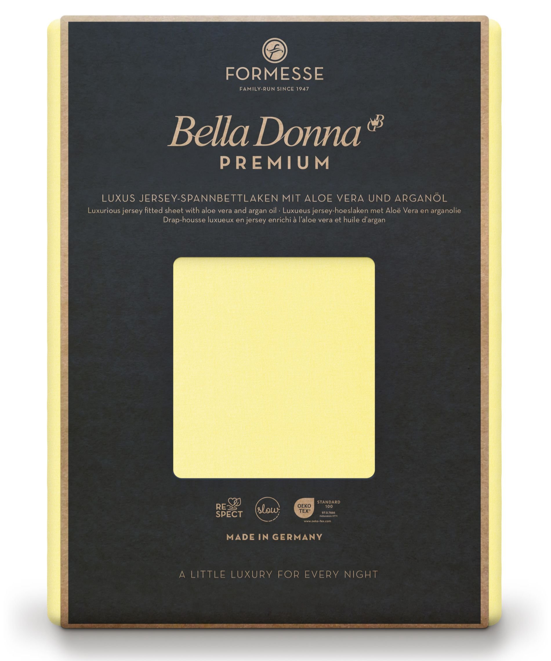 Formesse Spannbettlaken Bella Donna Premium Hellgelb (0091)