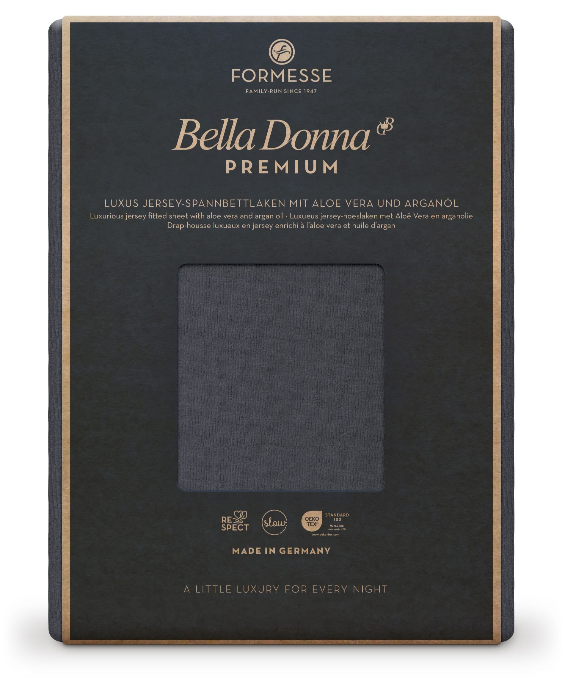 Formesse Spannbettlaken Bella Donna Premium Anthrazit (0213)