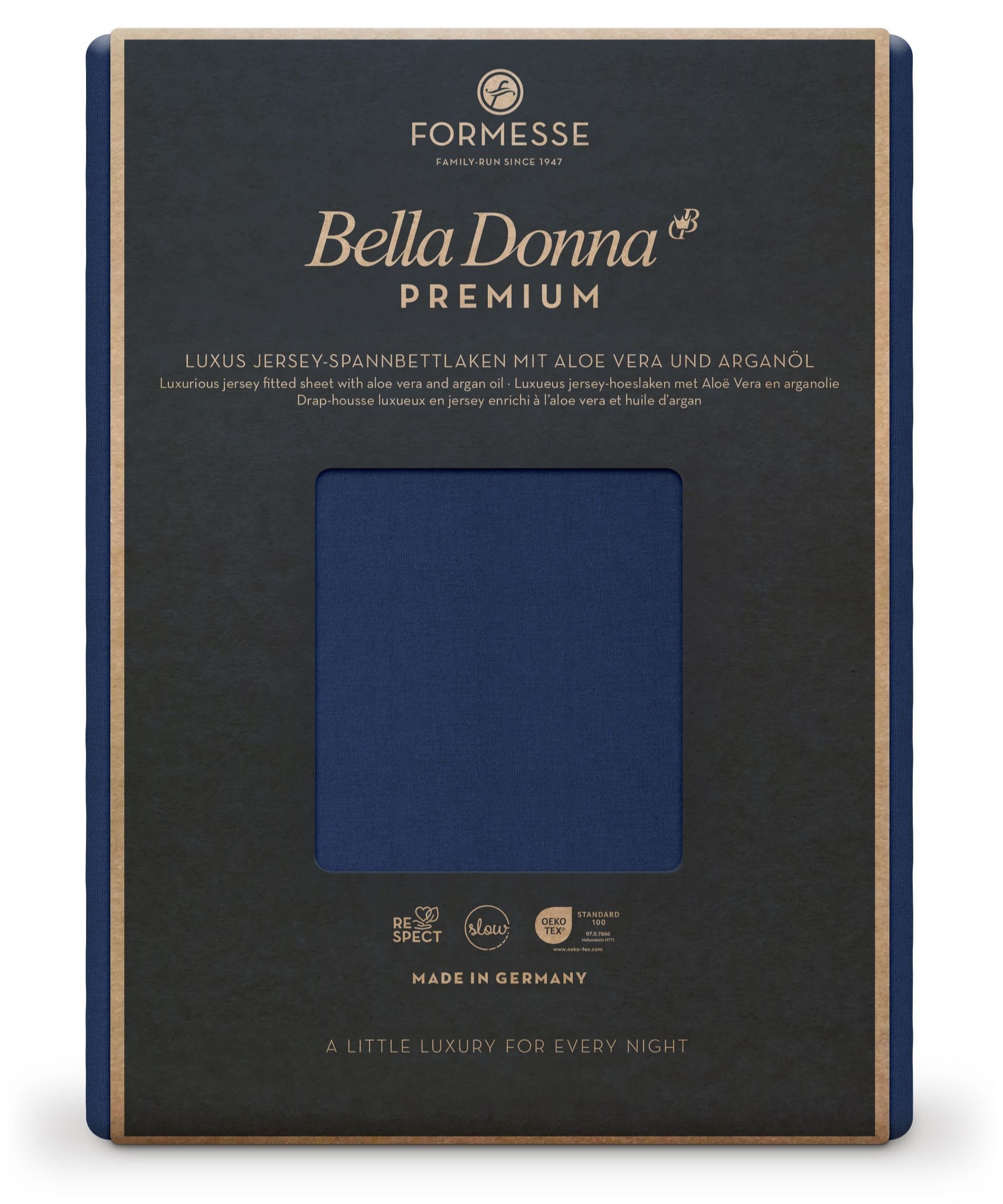 Formesse Spannbettlaken Bella Donna Premium Marine (0507)