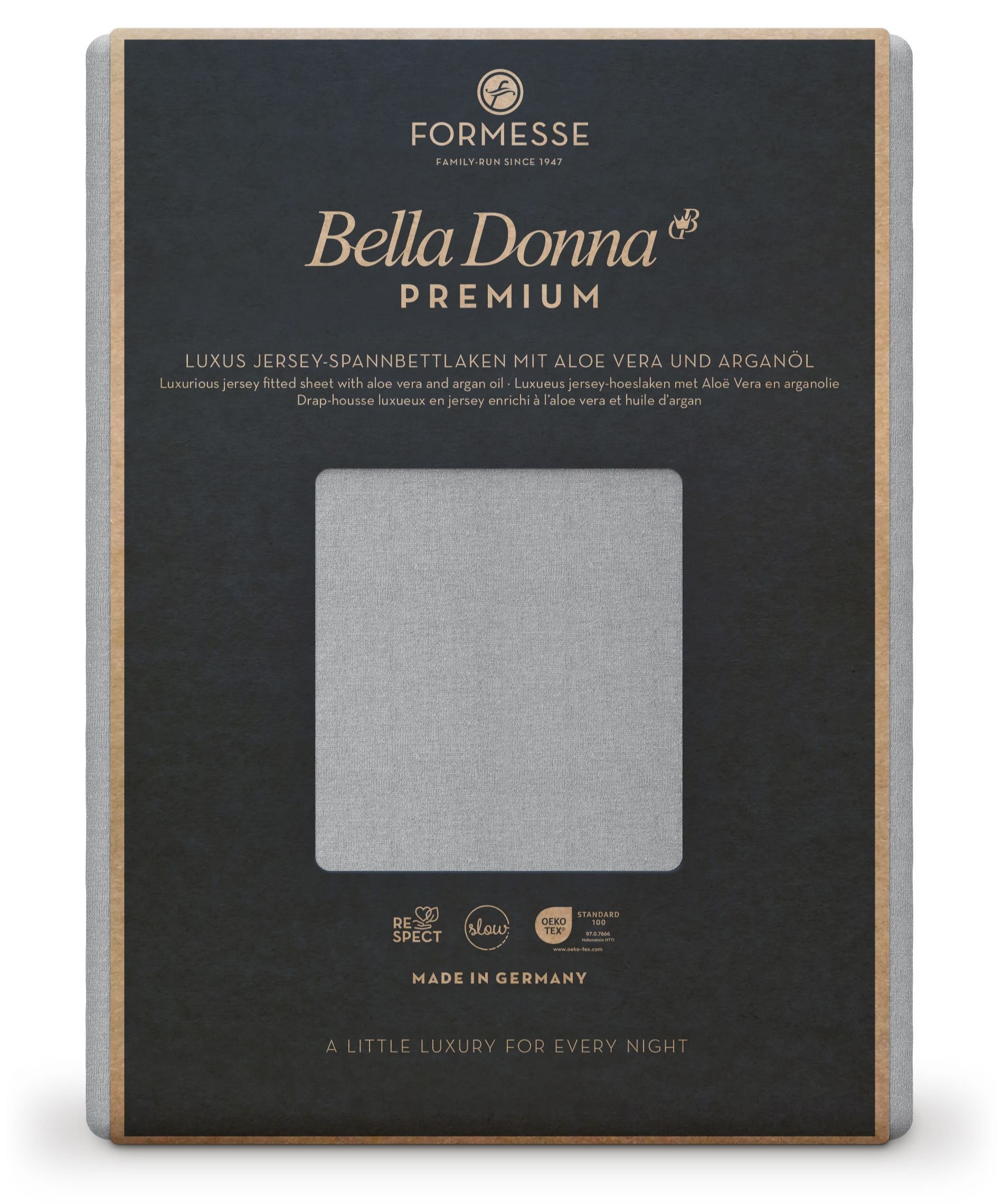 Formesse Spannbettlaken Bella Donna Premium Grau (0701)