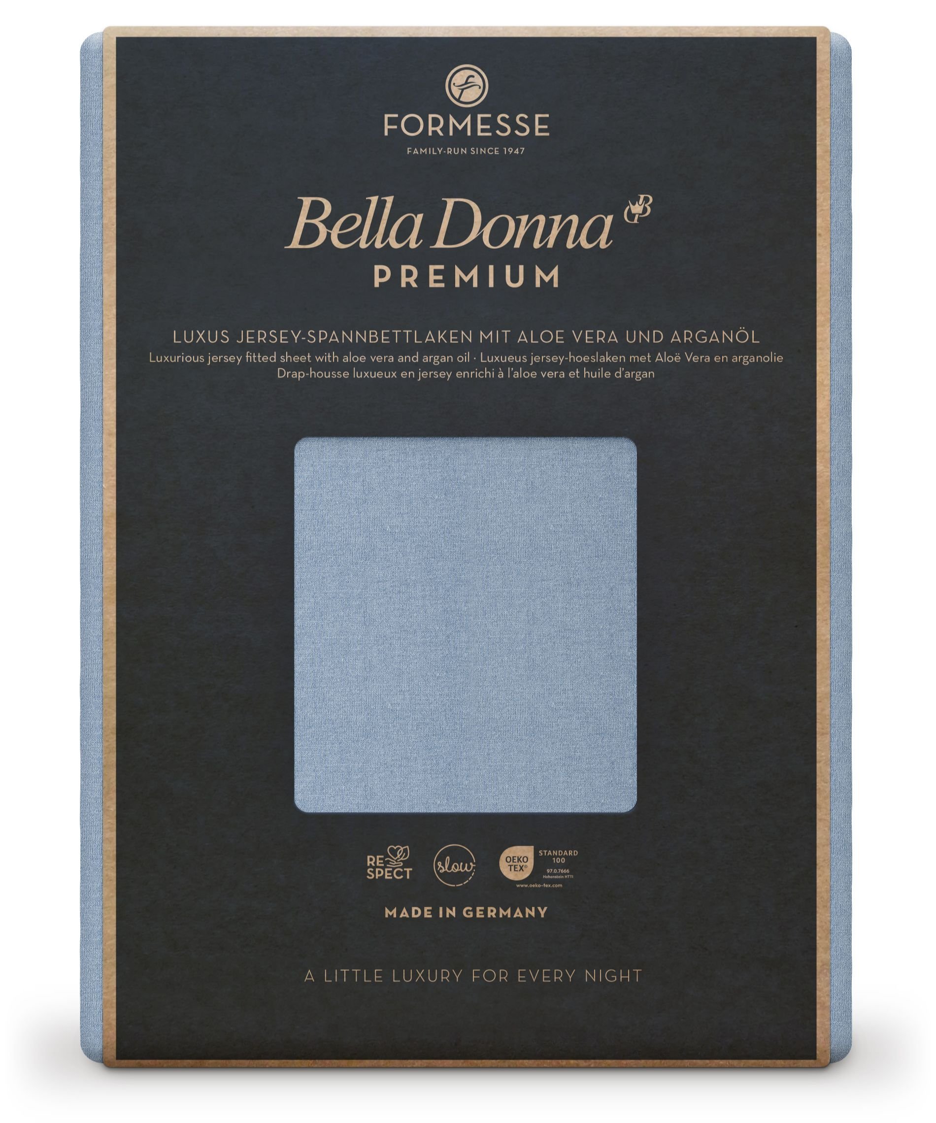 Formesse Spannbettlaken Bella Donna Premium Hellgrau (0703)