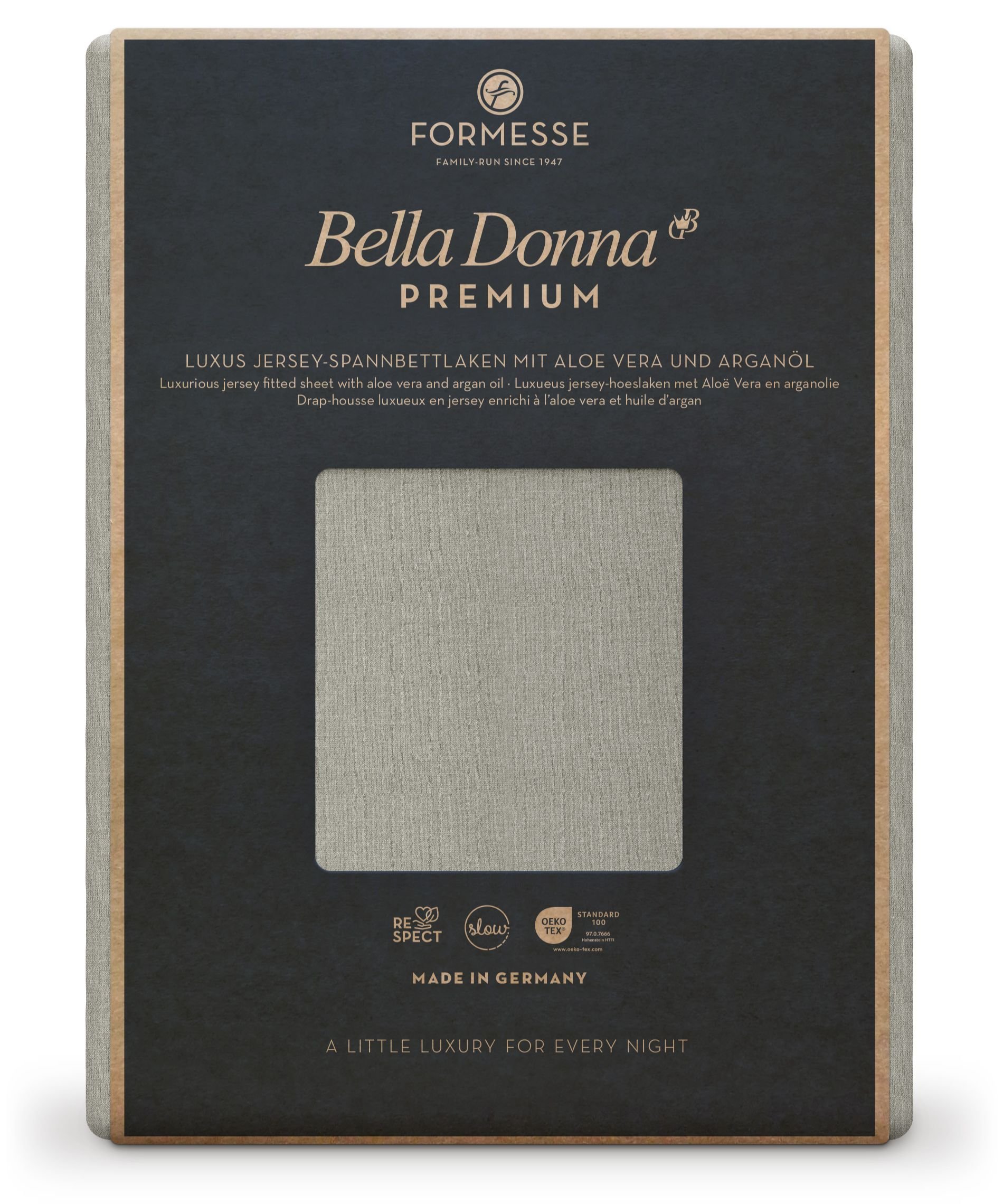 Formesse Spannbettlaken Bella Donna Premium Perlgrau (0710)