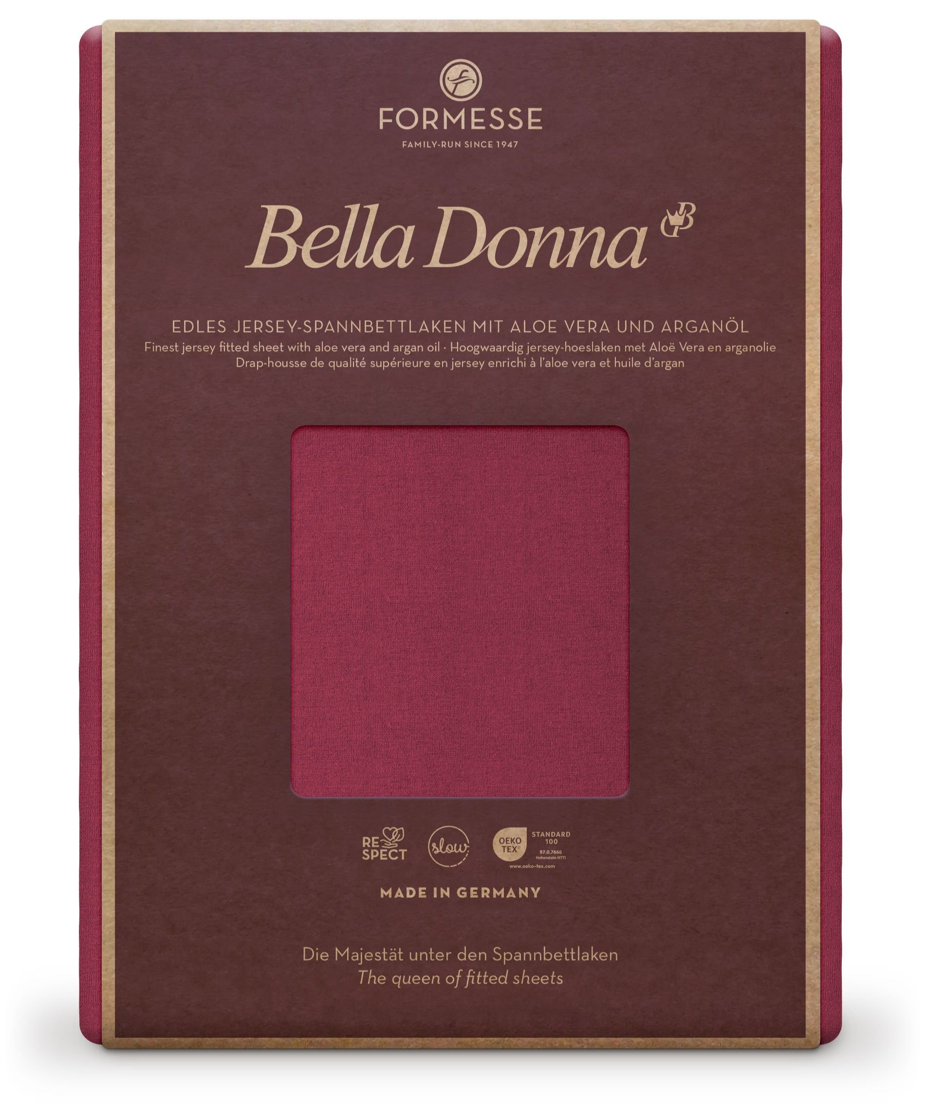 Formesse Spannbettlaken Bella Donna Jersey Bordeaux (0030)