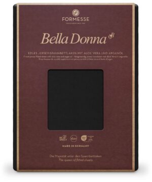 Formesse Spannbettlaken Bella Donna Jersey Schwarz (0101)