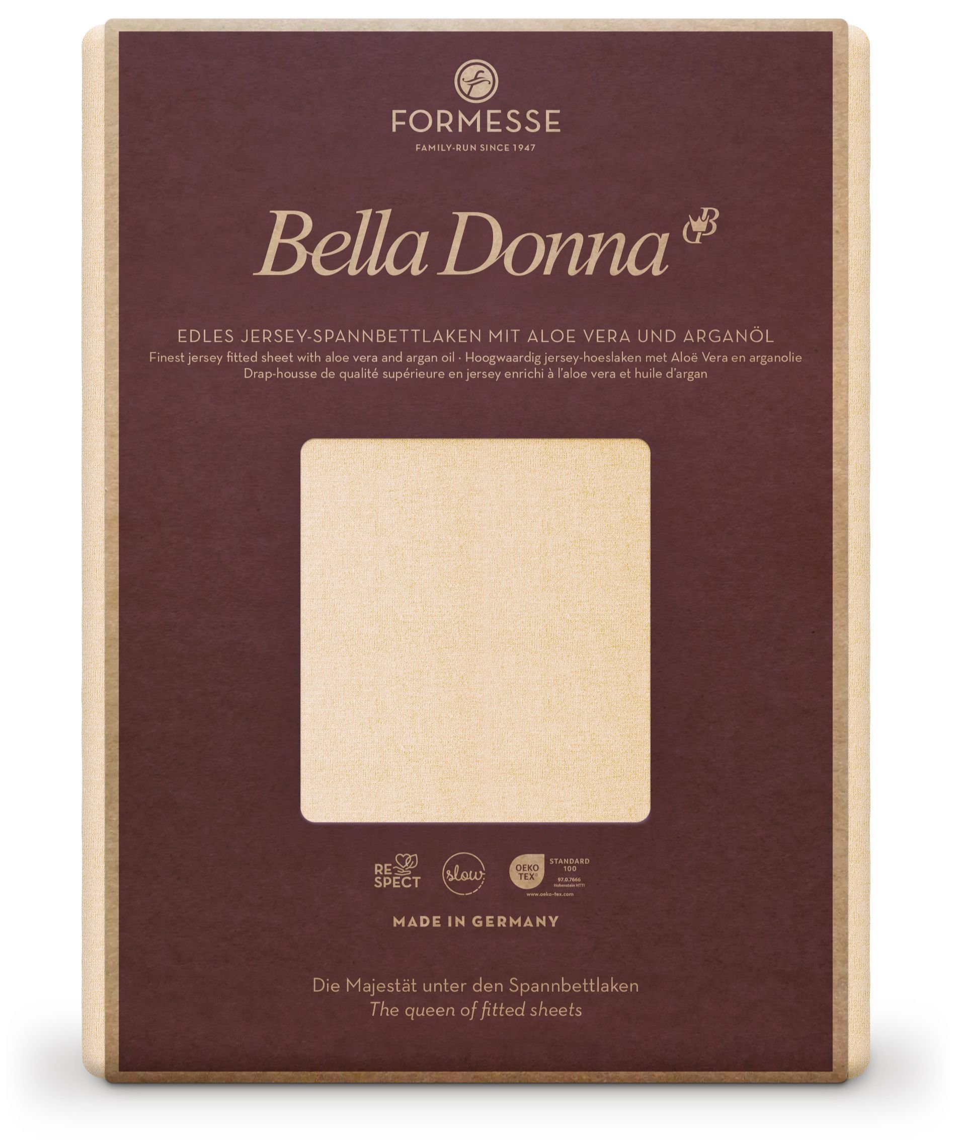 Formesse Spannbettlaken Bella Donna Jersey Puder (0110)