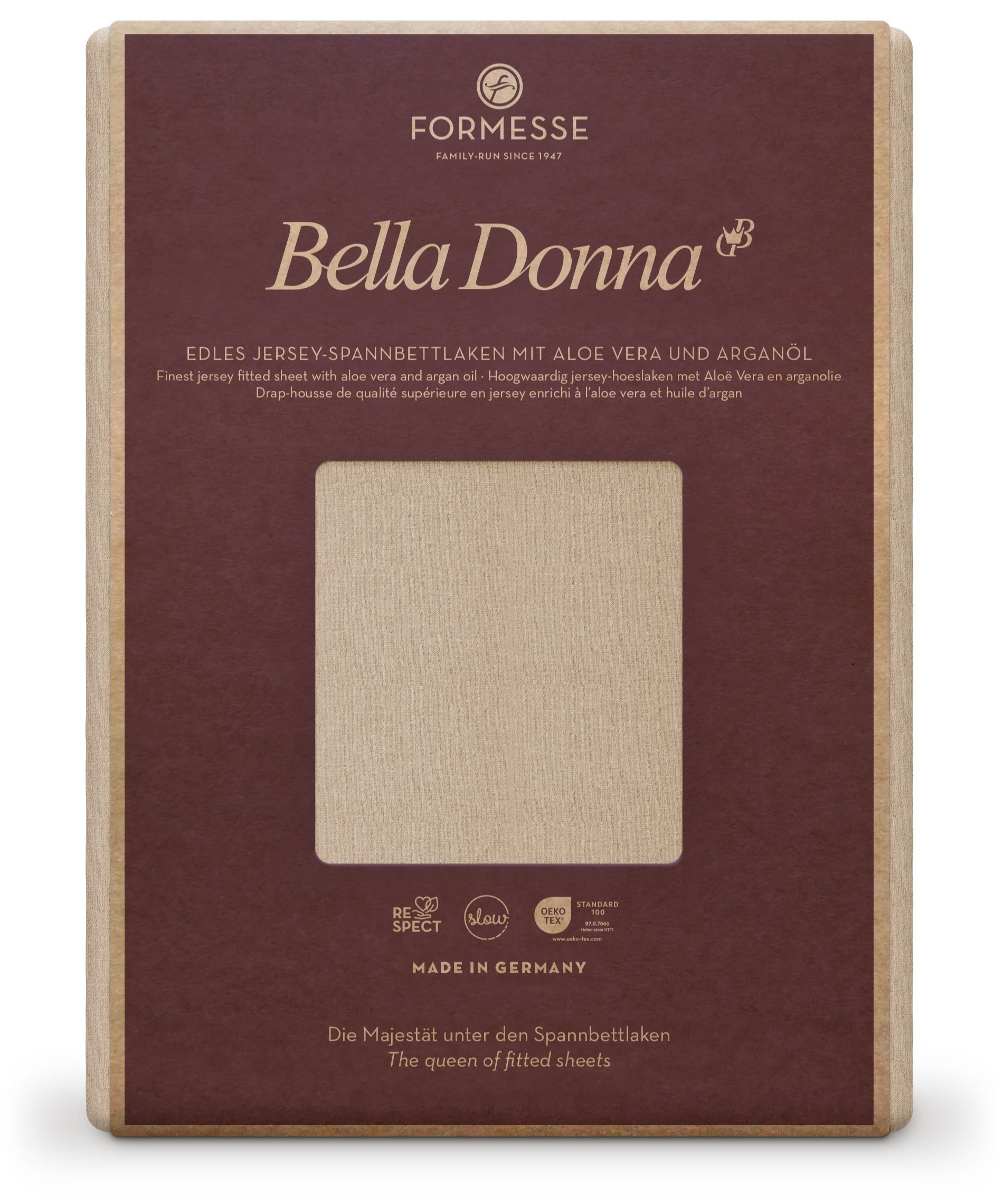 Formesse Spannbettlaken Bella Donna Jersey Champignon (0115)