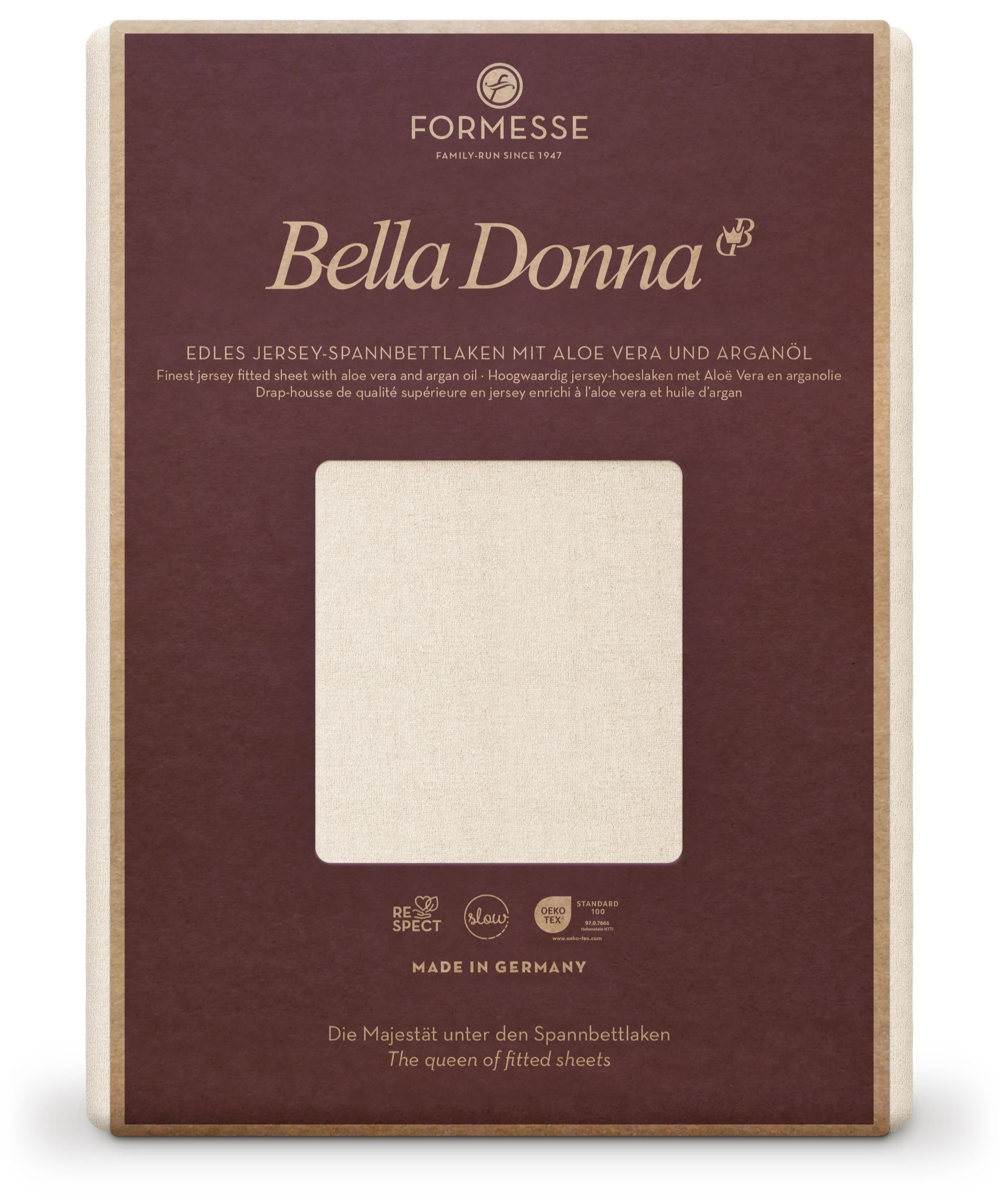 Formesse Spannbettlaken Bella Donna Jersey Leinen (0119)