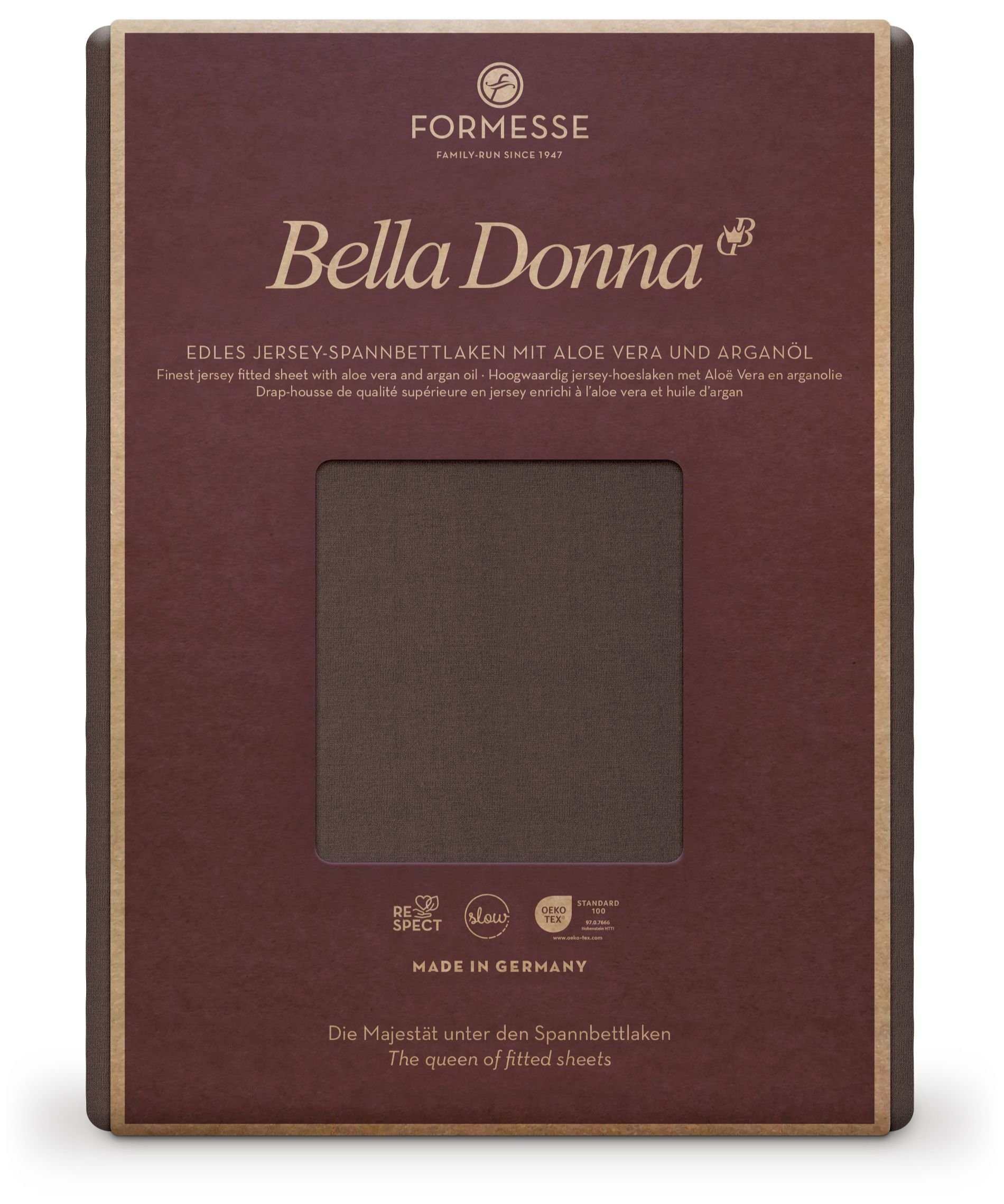 Formesse Spannbettlaken Bella Donna Jersey Mokka (0121)