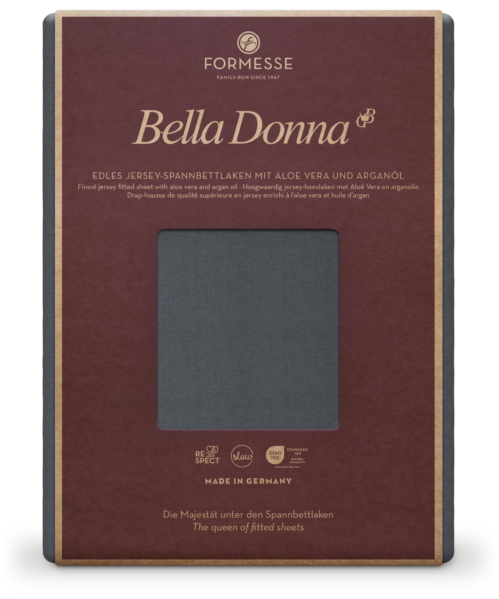 Formesse Spannbettlaken Bella Donna Jersey Graphit (0220)