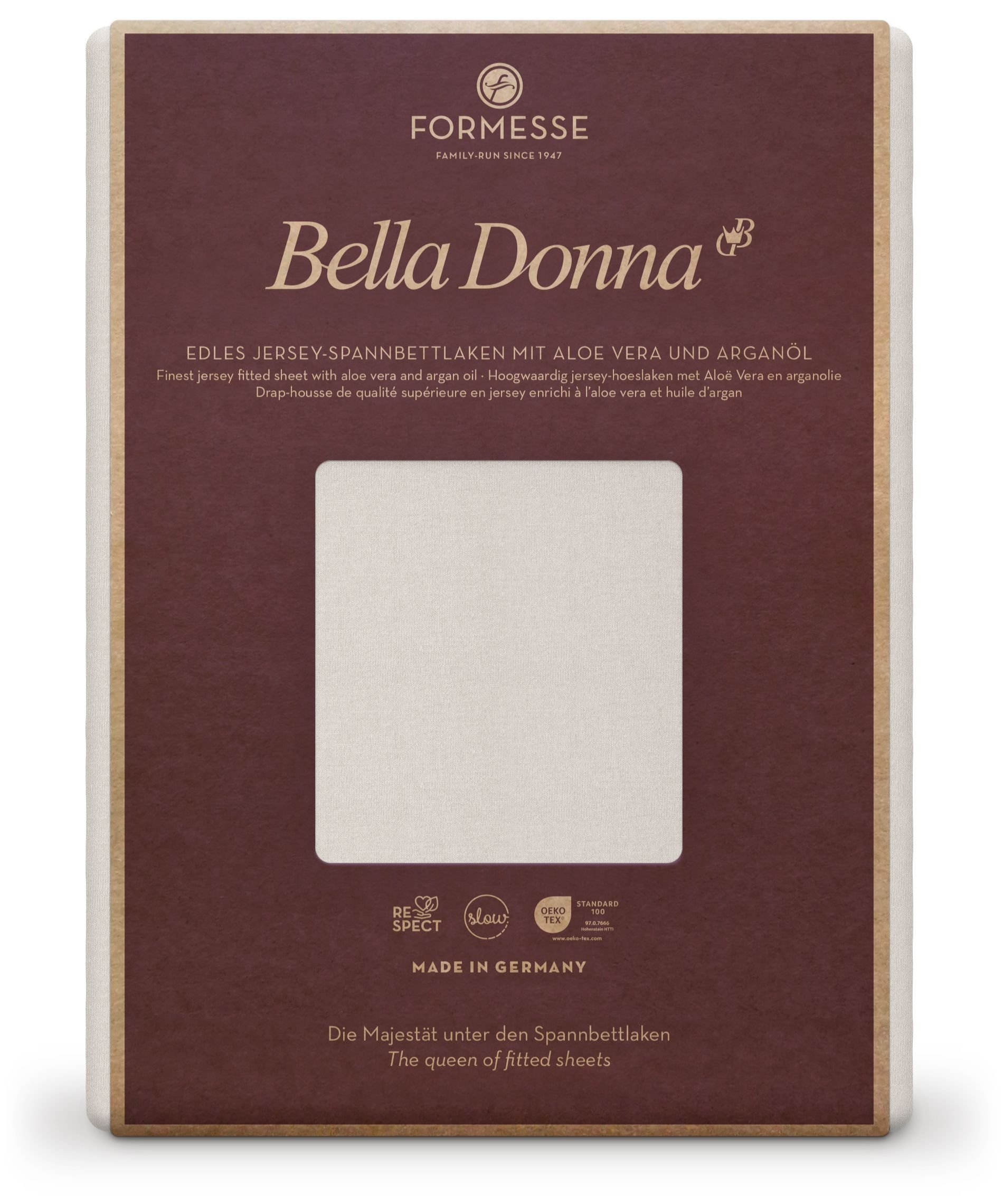 Formesse Spannbettlaken Bella Donna Jersey Silber (0520)