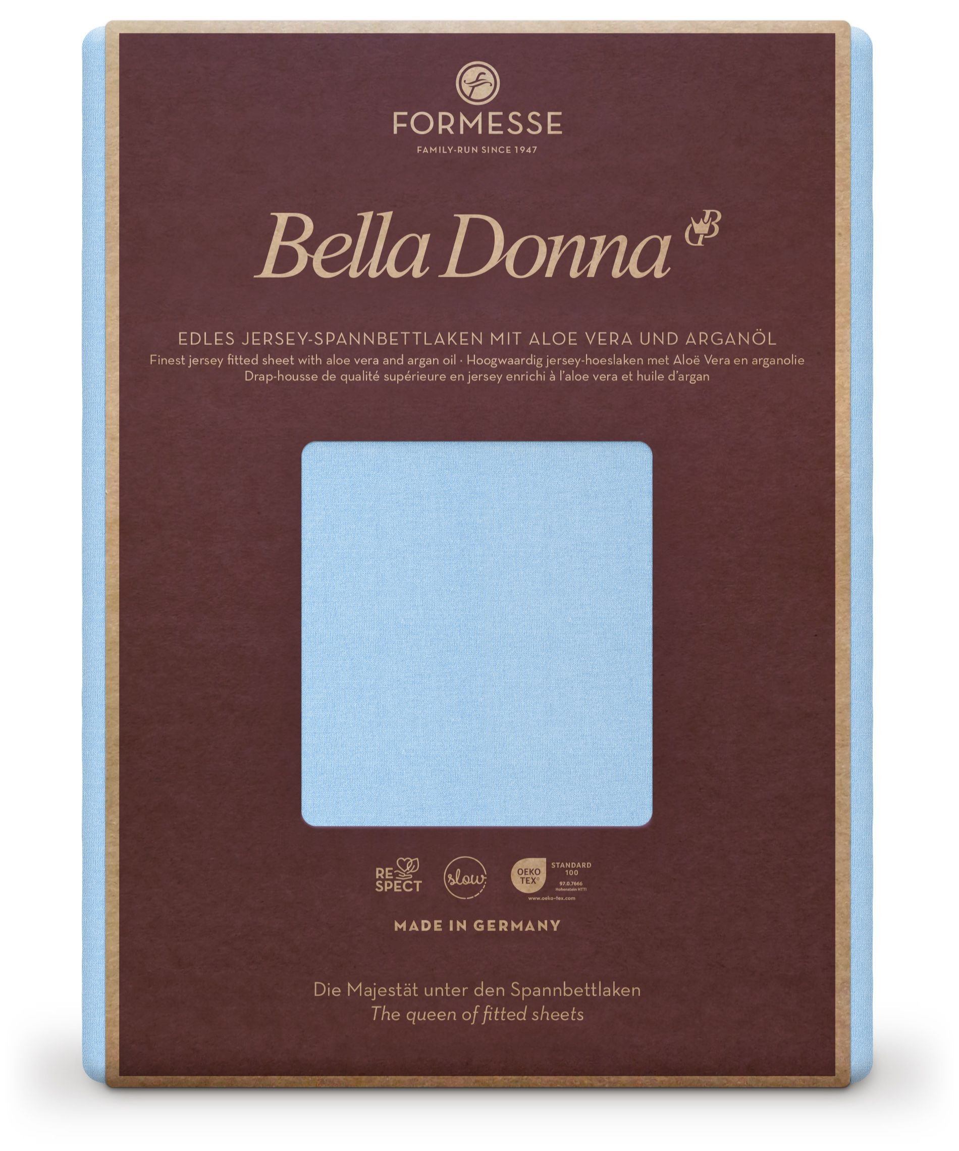 Formesse Spannbettlaken Bella Donna Jersey Hellblau (0522)