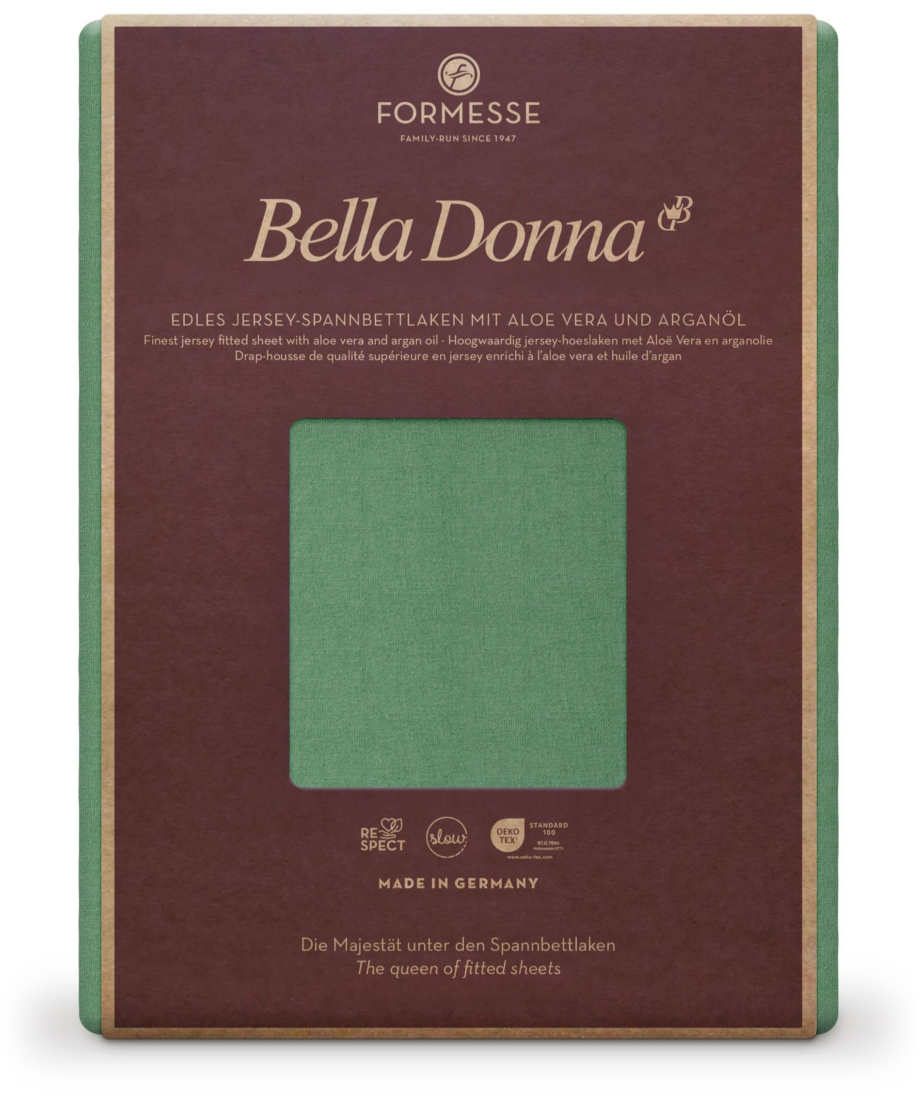 Formesse Spannbettlaken Bella Donna Jersey Olive (0533)