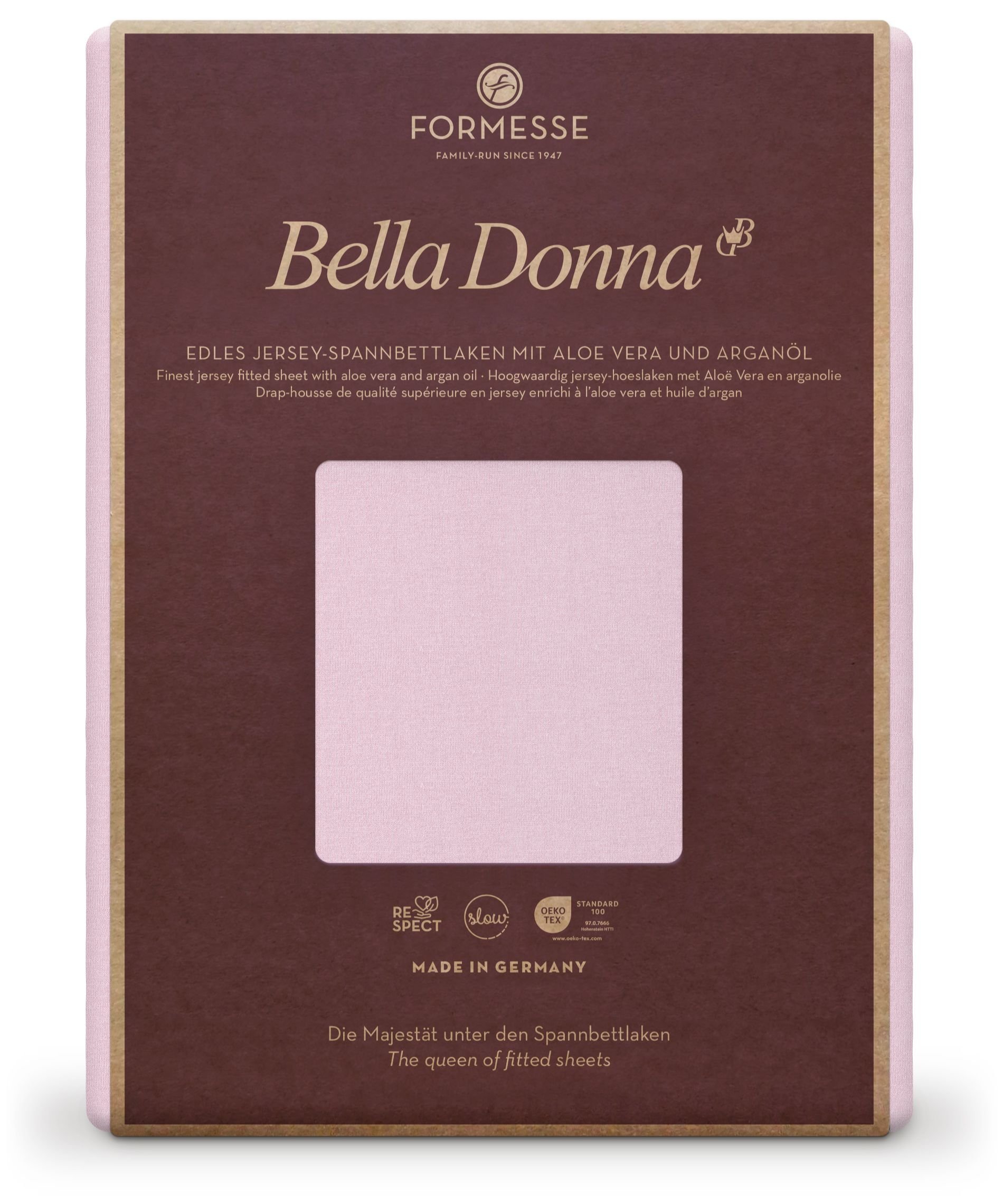 Formesse Spannbettlaken Bella Donna Jersey Rose (0566)