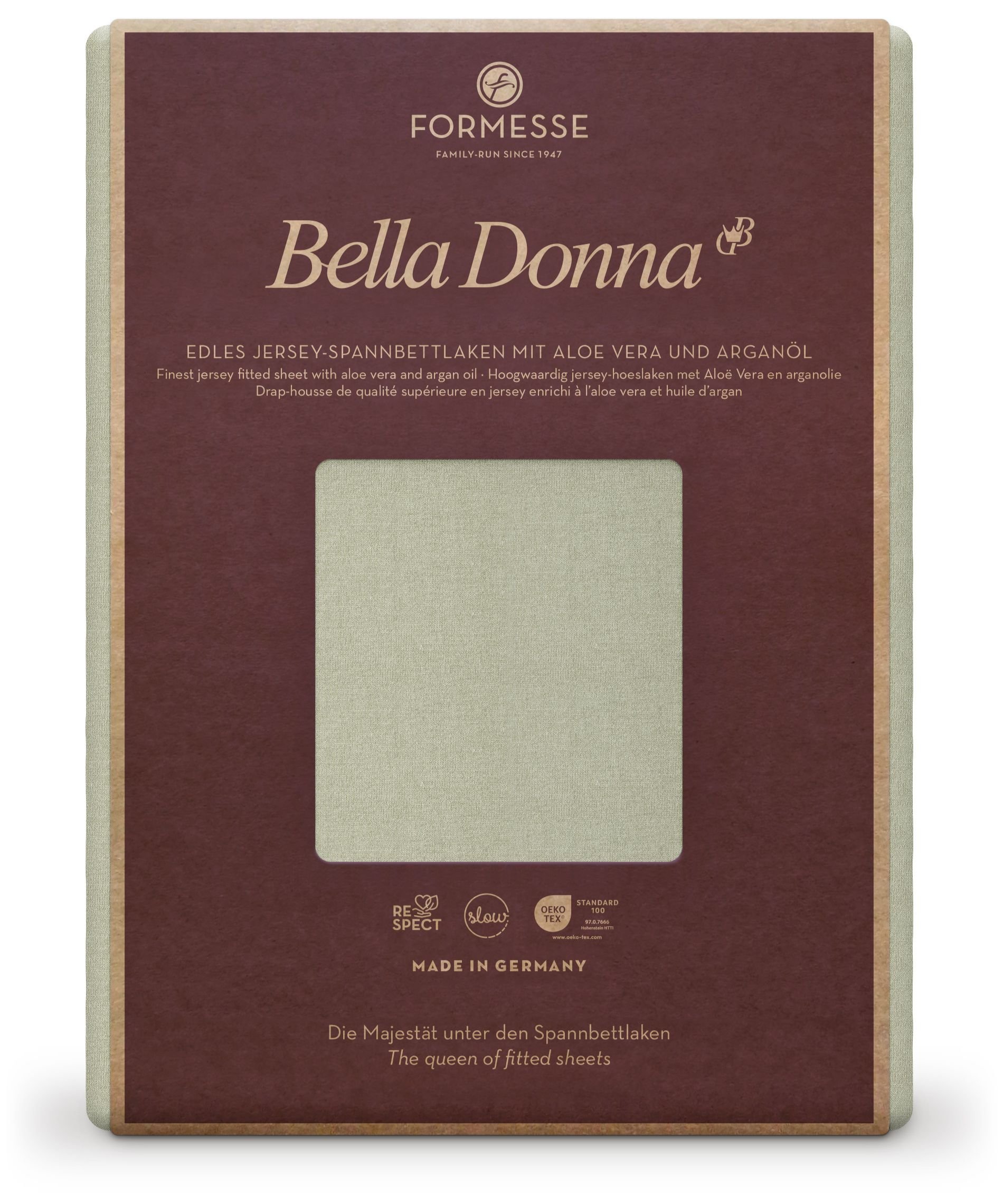 Formesse Spannbettlaken Bella Donna Jersey Graugrün (0633)